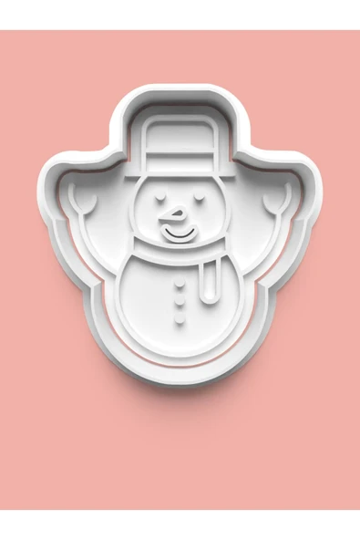 Kardan Adam Figürü Kurabiye Kalıbı Ve Şeker Hamuru Kalıbı ürün görseli