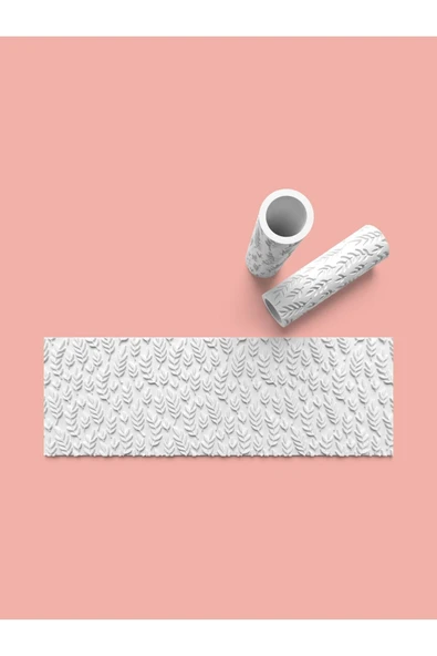 Hamur Seramik Polimer Kil Desen Verici Rulo Silindir 10 Cm Uzunluk 0642-8 ürün görseli