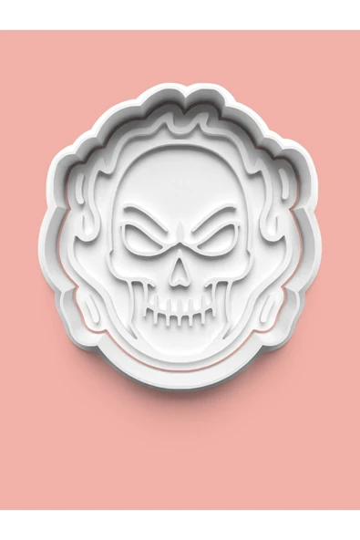 Ghost Rider Hayalet Sürücü Figürü Kurabiye Kalıbı Ve Şeker Hamuru Kalıbı ürün görseli