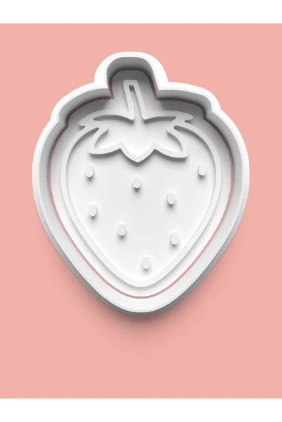 Çilek Kurabiye Kalıbı Ve Şeker Hamuru Kalıbı ürün görseli