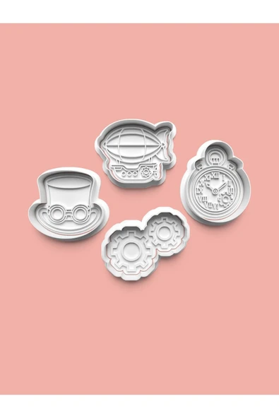 Zaman Kurabiye Kalıbı Ve Şeker Hamuru Kalıbı 4'lü Set ürün görseli