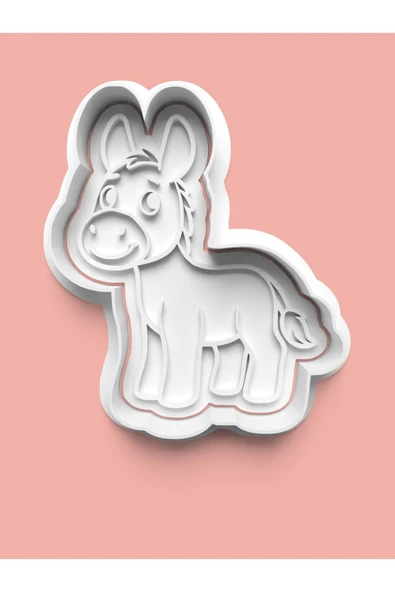 Eşek Figürü Kurabiye Kalıbı Ve Şeker Hamuru Kalıbı ürün görseli