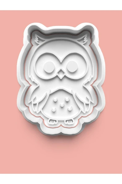 Baykuş Figürü Kurabiye Kalıbı Ve Şeker Hamuru Kalıbı ürün görseli