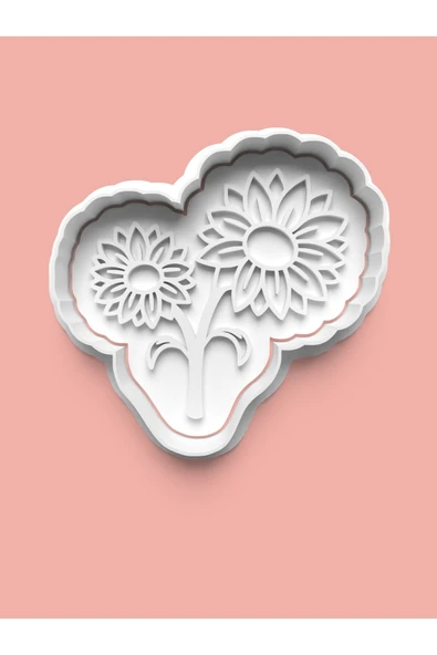 Bahar Çiçeği 15.model Kurabiye Kalıbı Ve Şeker Hamuru Kalıbı ürün görseli