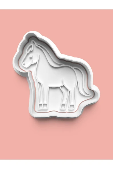 At Figürü Kurabiye Kalıbı Ve Şeker Hamuru Kalıbı ürün görseli