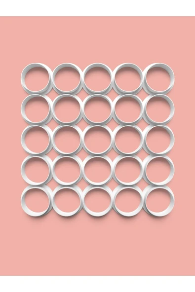 Çoklu Kesici Yuvarlak Kurabiye Kalıbı Ve Şeker Hamuru Kalıbı 4 Cm ürün görseli