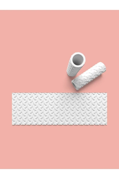 Hamur Seramik Polimer Kil Desen Verici Rulo Silindir 10 Cm Uzunluk 0835-4 ürün görseli