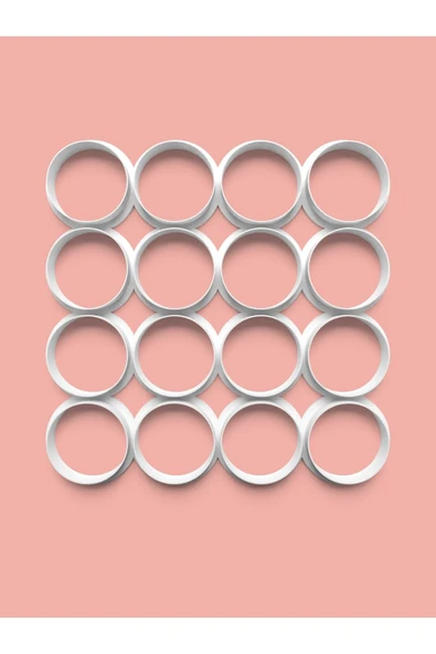 Çoklu Kesici Yuvarlak Kurabiye Kalıbı Ve Şeker Hamuru Kalıbı 5 Cm ürün görseli