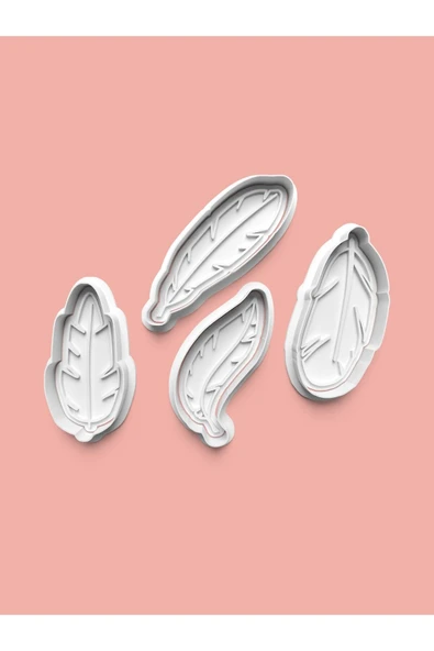 Tüy Figürü Kurabiye Kalıbı Ve Şeker Hamuru Kalıbı 4'lü Set ürün görseli