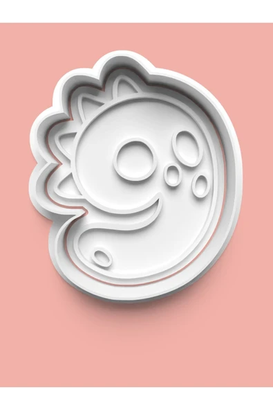 9 Numara Dinozor Figürlü Kurabiye Kalıbı Ve Şeker Hamuru Kalıbı - Dokuz Rakamı ürün görseli