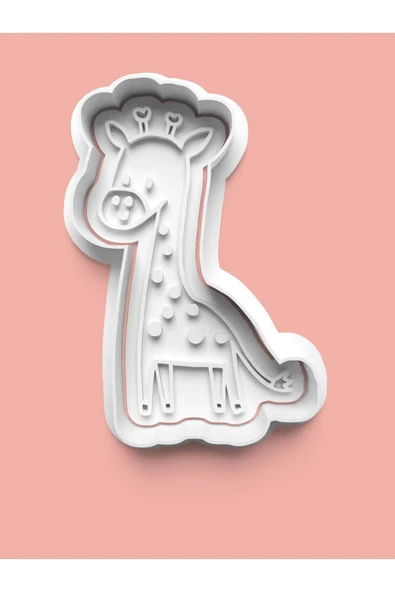 Zurafa Figürü Kurabiye Kalıbı Ve Şeker Hamuru Kalıbı ürün görseli