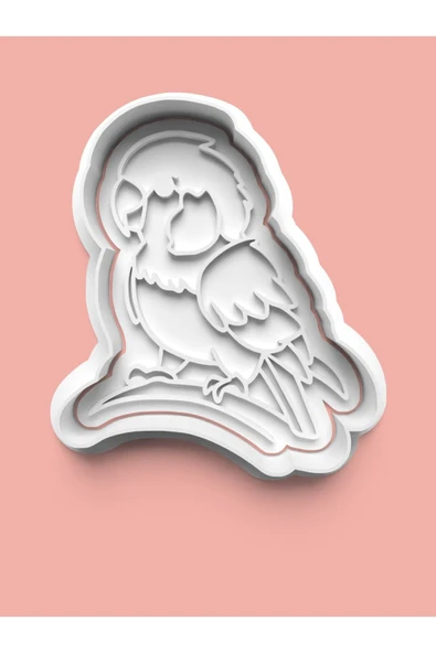 Papağan Figürü Kurabiye Kalıbı Ve Şeker Hamuru Kalıbı ürün görseli