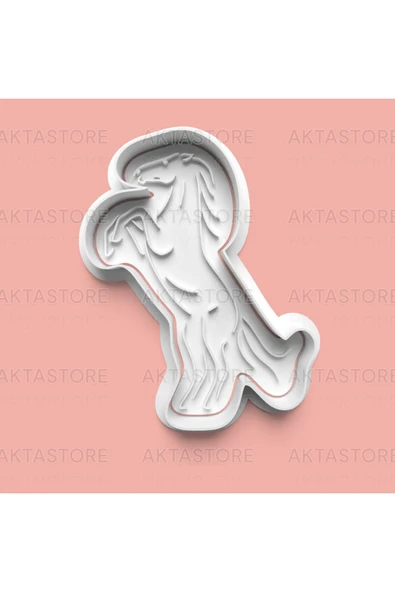 Şaha Kalkmış At Figürlü Kurabiye Kalıbı Ve Şeker Hamuru Kalıbı ürün görseli