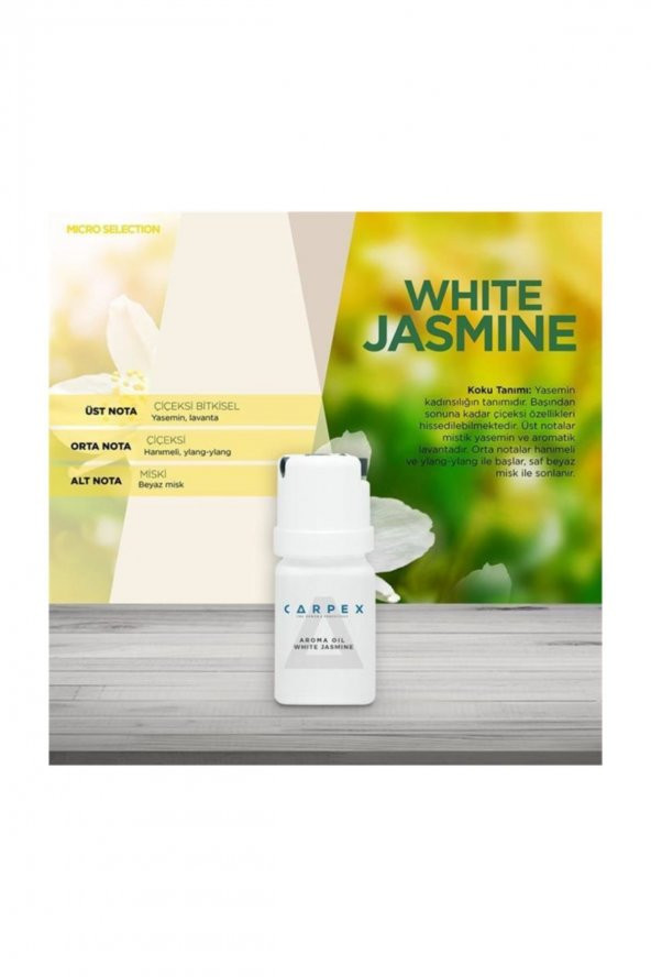 Micro Koku Makinesi Beyaz + 50 ml Kartuş Koku White Jasmine