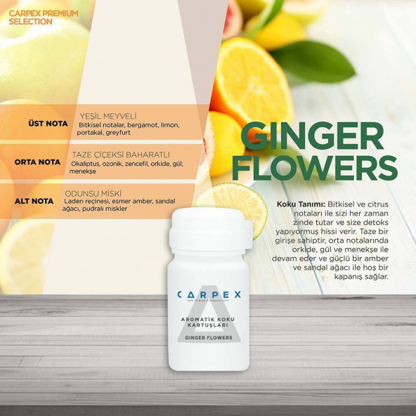 125 ml. E2 Power Koku Makinesi Aromatik Koku Kartuşu Ginger Flowers - 2