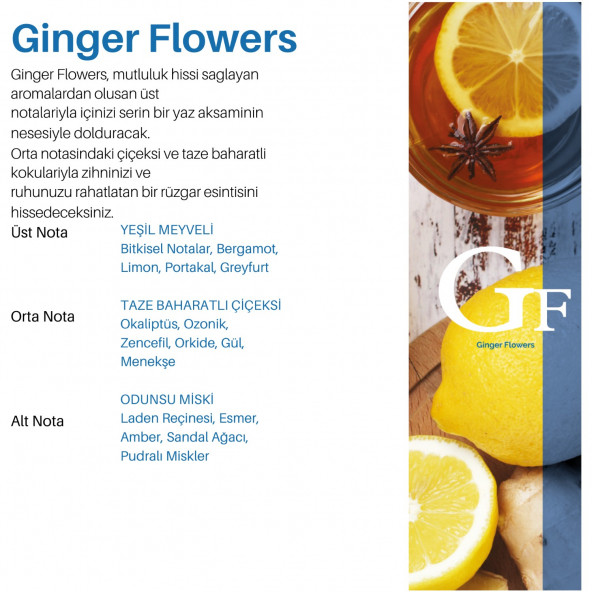 125 ml. E2 Power Koku Makinesi Aromatik Koku Kartuşu Ginger Flowers - 3