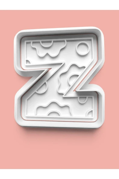 Desenli Z Harfi Kurabiye Kalıbı Ve Şeker Hamuru Kalıbı ürün görseli