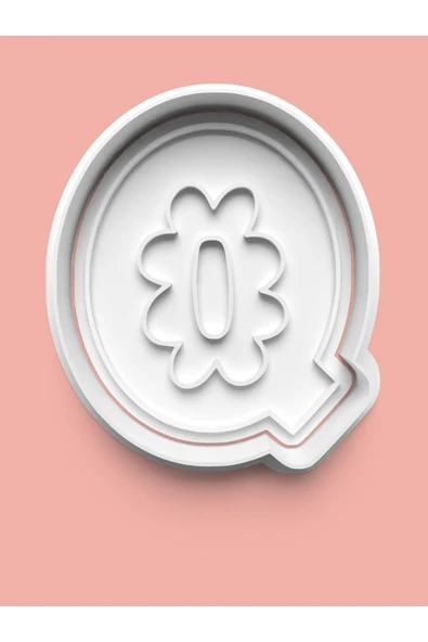 Desenli Q Harfi Kurabiye Kalıbı Ve Şeker Hamuru Kalıbı ürün görseli