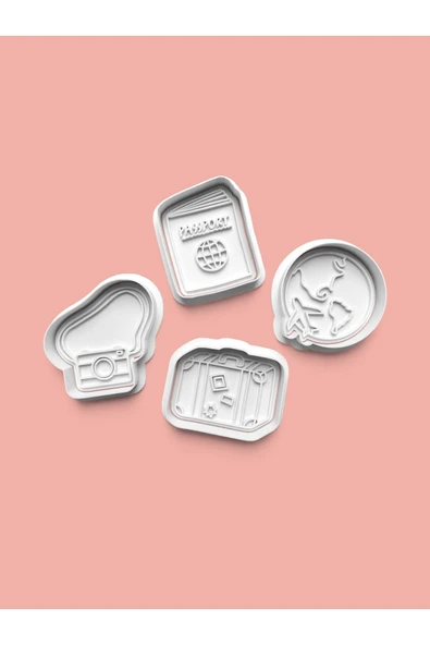 Seyyah Kurabiye Kalıbı Ve Şeker Hamuru Kalıbı 4'lü Set ürün görseli