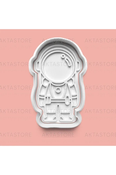 Astronot Figürü Kurabiye Kalıbı Ve Şeker Hamuru Kalıbı ürün görseli