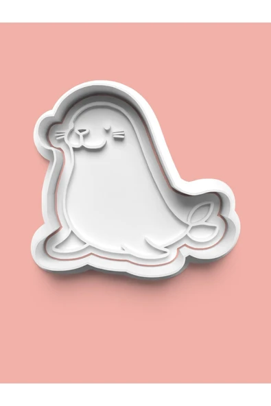 Fok Balığı Figürü Kurabiye Kalıbı Ve Şeker Hamuru Kalıbı ürün görseli