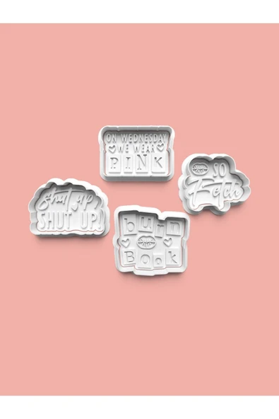 Kızlar Kurabiye Kalıbı Ve Şeker Hamuru Kalıbı 4'lü Set ürün görseli