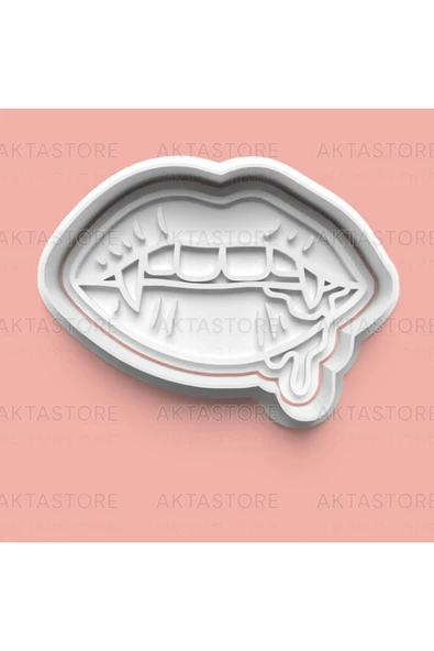 Vampir Öpücüğü Figürlü Kurabiye Kalıbı Ve Şeker Hamuru Kalıbı ürün görseli