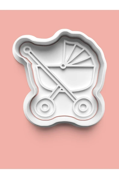 Bebek Arabası Kurabiye Kalıbı Ve Şeker Hamuru Kalıbı ürün görseli