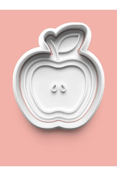 Elma Figürü Kurabiye Kalıbı Ve Şeker Hamuru Kalıbı ürün görseli