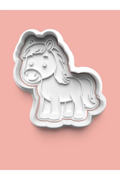 At Figürü Kurabiye Kalıbı Ve Şeker Hamuru Kalıbı ürün görseli