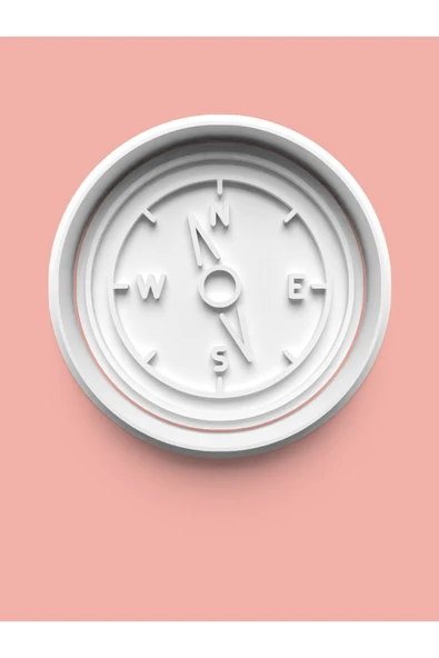 Korsan Teması Pusula Kurabiye Kalıbı Ve Şeker Hamuru Kalıbı ürün görseli