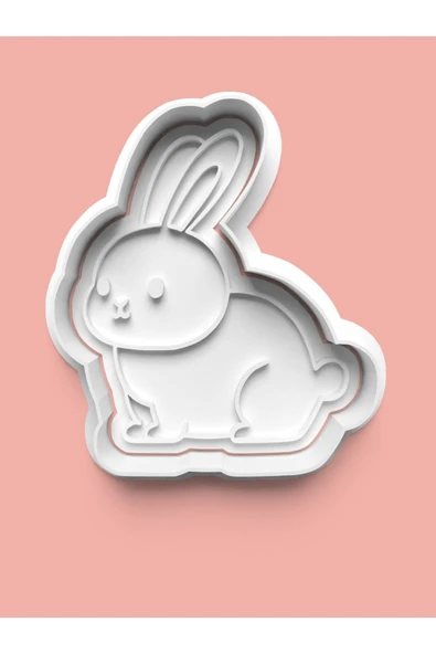 Tavşan Figürü Kurabiye Kalıbı Ve Şeker Hamuru Kalıbı ürün görseli