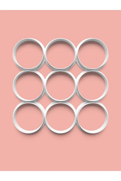 Çoklu Kesici Yuvarlak Kurabiye Kalıbı Ve Şeker Hamuru Kalıbı 6 Cm ürün görseli