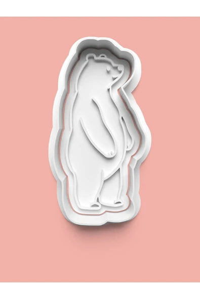 Ayı Figürü Kurabiye Kalıbı Ve Şeker Hamuru Kalıbı ürün görseli