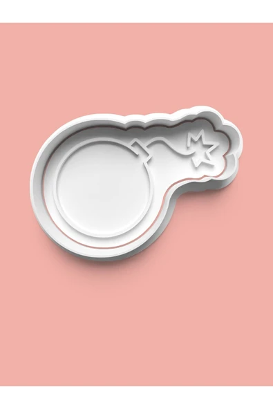 Korsan Teması Bomba Kurabiye Kalıbı Ve Şeker Hamuru Kalıbı ürün görseli