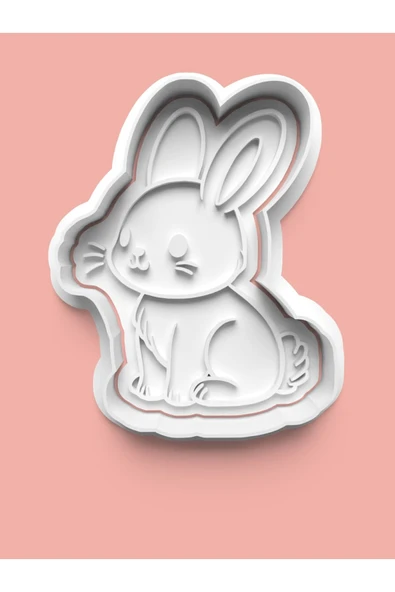 Tavşan Figürü Kurabiye Kalıbı Ve Şeker Hamuru Kalıbı ürün görseli