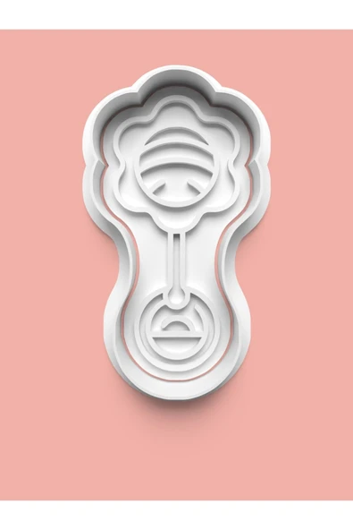 Bebek Çıngırak Kurabiye Kalıbı Ve Şeker Hamuru Kalıbı ürün görseli