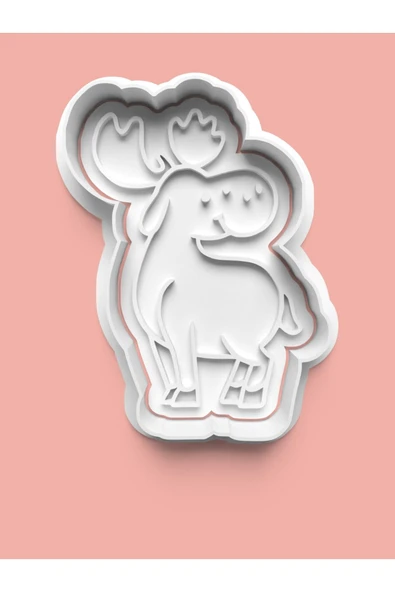 Geyik Figürü Kurabiye Kalıbı Ve Şeker Hamuru Kalıbı ürün görseli