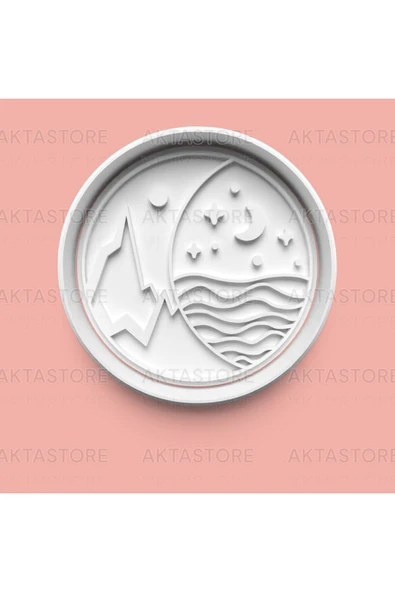 Gezegen Figürlü Kurabiye Kalıbı Ve Şeker Hamuru Kalıbı ürün görseli