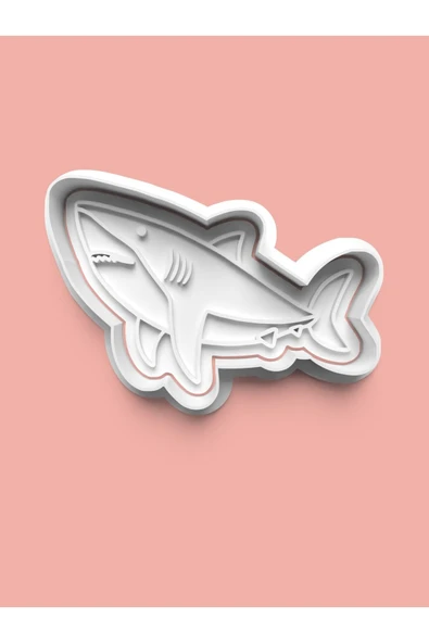 Köpek Balığı Figürü Kurabiye Kalıbı Ve Şeker Hamuru Kalıbı ürün görseli