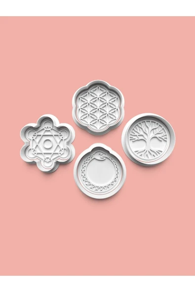 Felsefe Kurabiye Kalıbı Ve Şeker Hamuru Kalıbı 4'lü Set ürün görseli