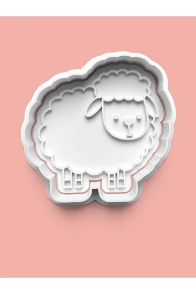 Kuzu Figürü Kurabiye Kalıbı Ve Şeker Hamuru Kalıbı ürün görseli