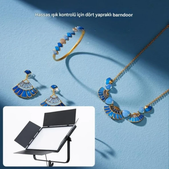 Gdx P500C Bicolor Profesyonel İkili LED Panel Video ve Fotoğraf Stüdyo Işık Seti - 7