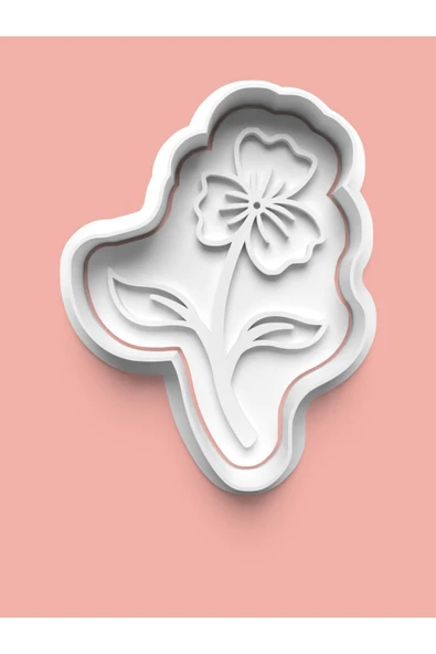 Bahar Çiçeği 3.model Kurabiye Kalıbı Ve Şeker Hamuru Kalıbı ürün görseli