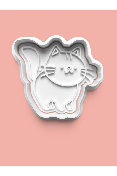 Kedi Figürü Kurabiye Kalıbı Ve Şeker Hamuru Kalıbı ürün görseli