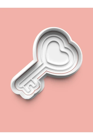 Aşk Anahtarı Nişan Kurabiye Kalıbı Ve Şeker Hamuru Kalıbı ürün görseli