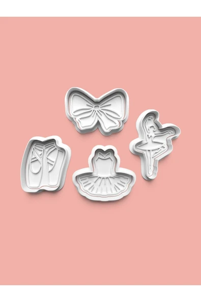 Bale Kurabiye Kalıbı Ve Şeker Hamuru Kalıbı 4'lü Set ürün görseli