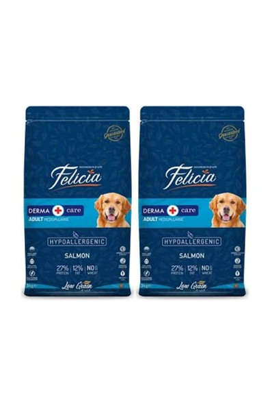 Köpek Maması Orta Büyük Irk Yetişkin Az Tahıllı Somonlu 3 kg x 2 Adet ürün görseli 1