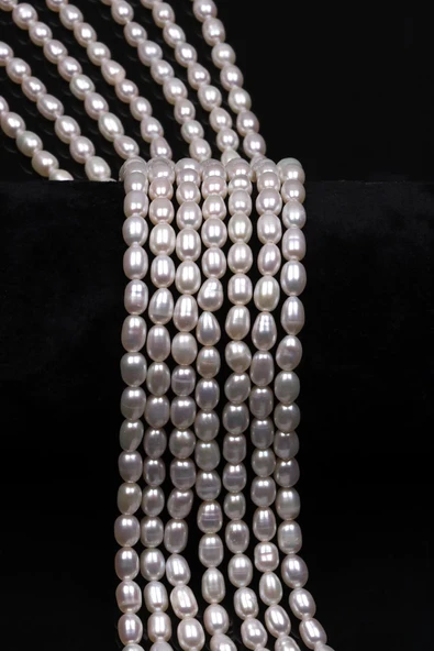 İnci Doğal Taş Dizi 4 x 6 mm Özel Kesim ürün görseli