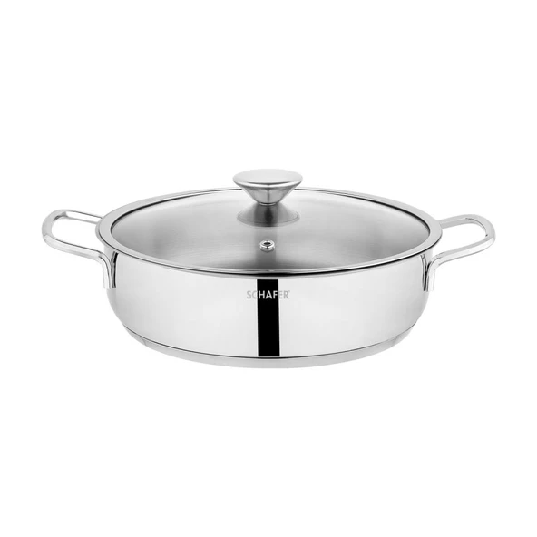 Schafer Steel Storm Çelik Tencere Seti 12 Parça-Inox - 8